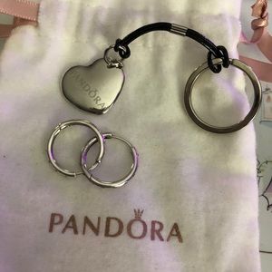 Pandora hoop earrings